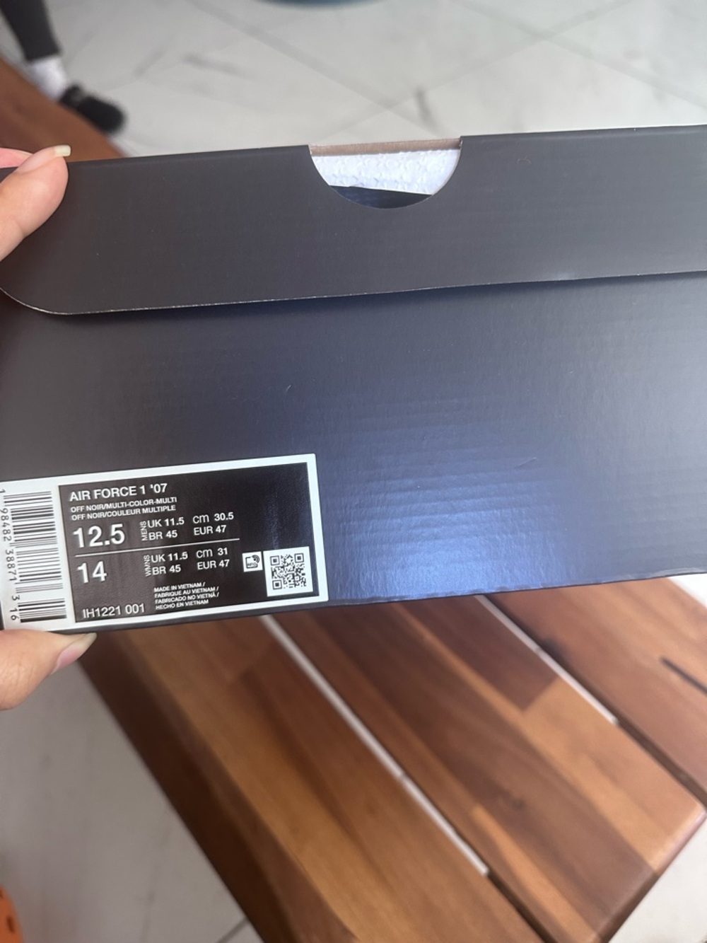 Nike Black with Brown Camo Air Force 1 Low - Picture 6 of 15